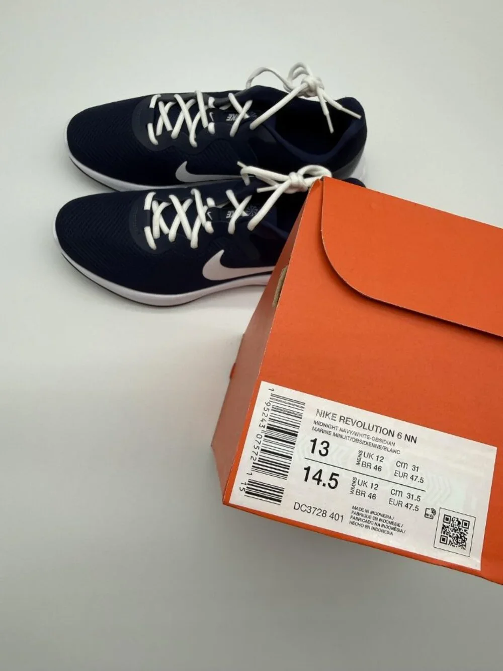 New Nike Revolution 6 NN Shoes Mens Size 13 Midnight Navy Running DC3728 401